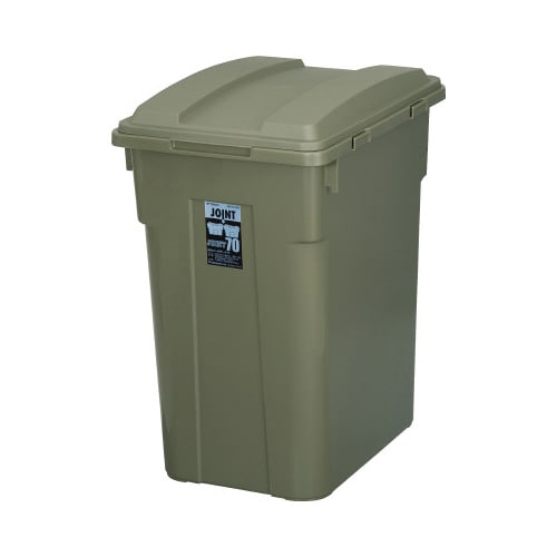連結カラー分別ペール70型 カーキグリーン