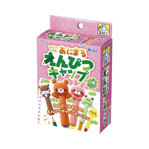 ねんどでつくるアニマルえんぴつキャップ