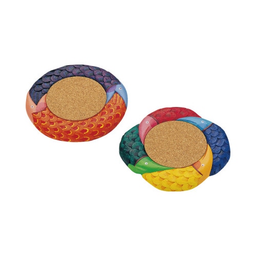 木彫コースター2枚組