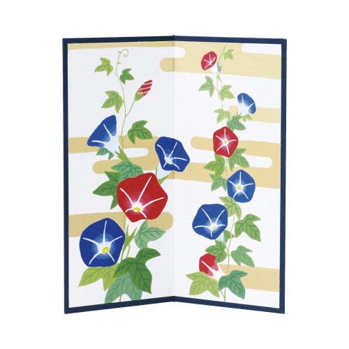 白い屏風(二曲)