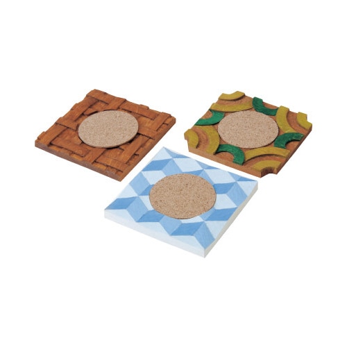 木彫コースター3枚組