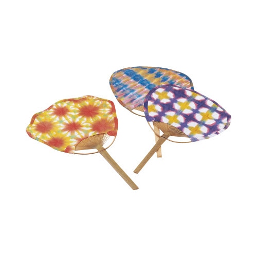 うちわセット(えのぐ3色セット付)