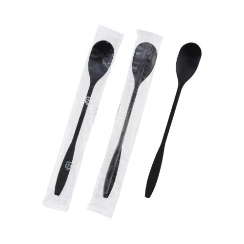 袋入りパフェスプーン160mmブラック500本入り