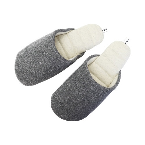 抗ウイルス制菌ソフトスリッパLチャコール10足入