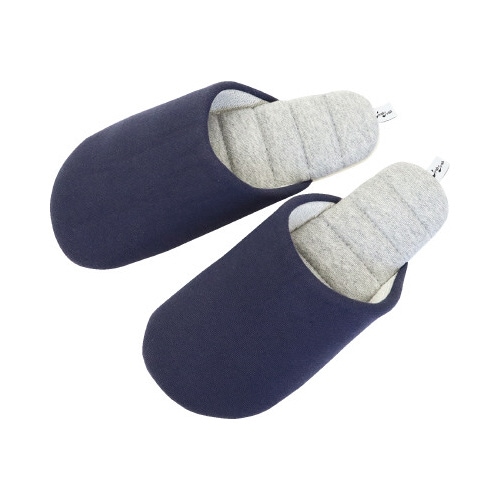 抗ウイルス制菌ソフトスリッパ L ネイビー10足入