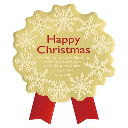 ウィンター強粘着リボン型シール1 100枚入×3