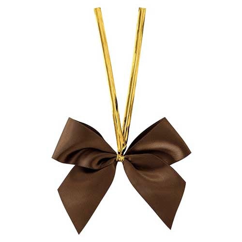 サテンリボンワイヤータイブラウン3 20個×3