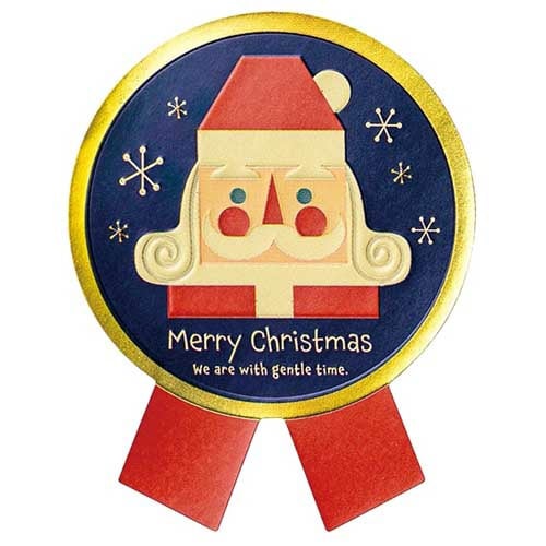 クリスマス北欧リボン型シール1 100枚入×3