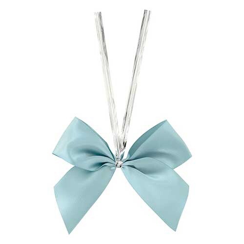 サテンリボンワイヤータイSブルー3 20個入×3