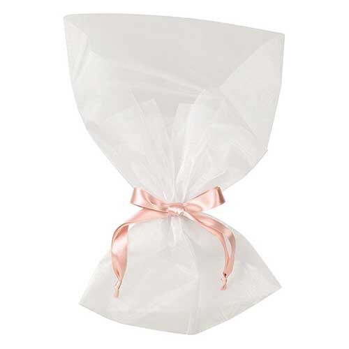 オーガンジーブーケバッグ M ホワイト 10枚入