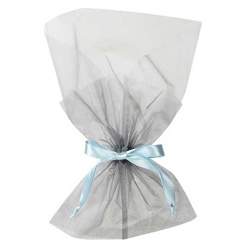 オーガンジーブーケバッグ M グレー 10枚入