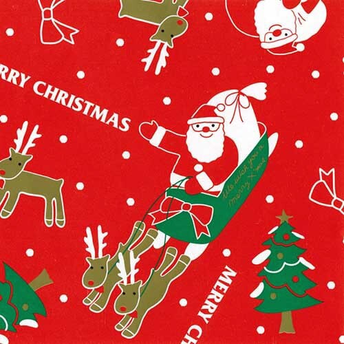 クリスマスサンタ包装紙1 半紙 50枚入