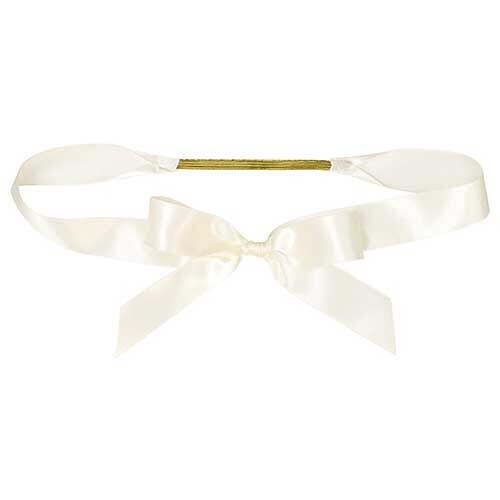 サテンリボンゴムタッグアイボリー2 10個入×3