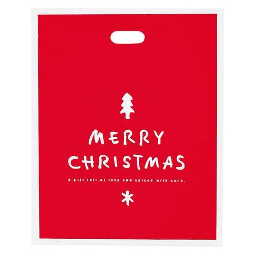 シンプルクリスマスPEバッグ2 50枚入