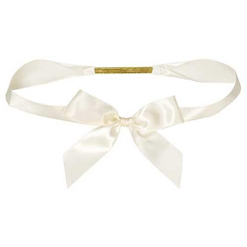 サテンリボンゴムタッグアイボリー3 10個入×3