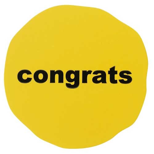 ネオンイエローギフトシール2 100枚入×6