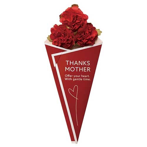 母の日ハンドメイドカード 4 ブーケ 10枚入×2