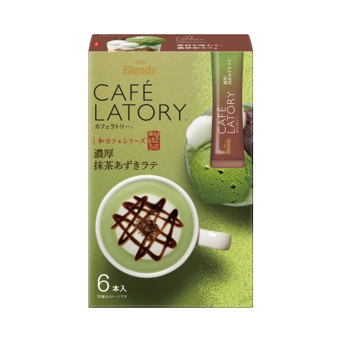 カフェラトリー濃厚抹茶あずきラテ6本×3