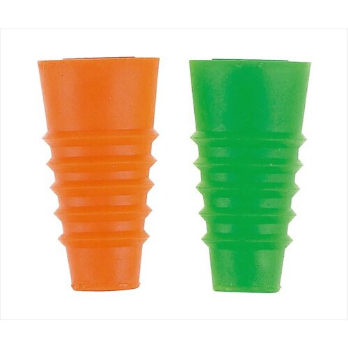 シリコンボトルストッパー2ヶ組オレンジ&グリーン