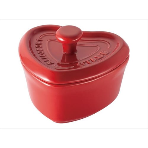 ストウブ セラミック ハートココット チェリー