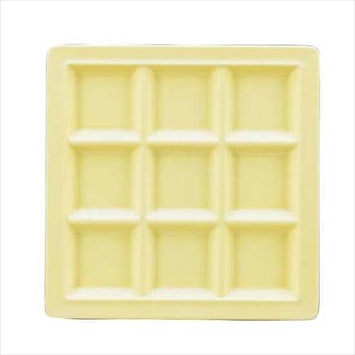 メラミン スクエアプレート 9仕切皿 イエロー