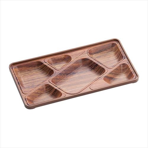 ポリプロピレン ランチプレートFN−5 マホガニー