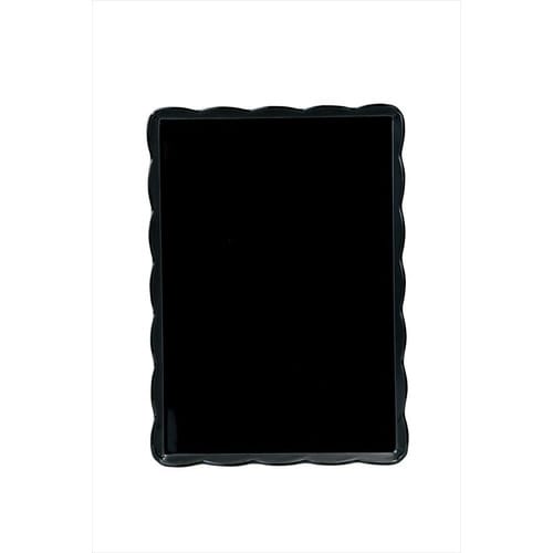 ウェーブメラミンケーキトレー(黒)