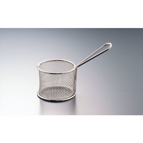 AM ステンレス ミニフライバスケットラウンド