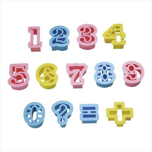 PSクッキー抜型フィガ(数字)1734(13ヶ入)