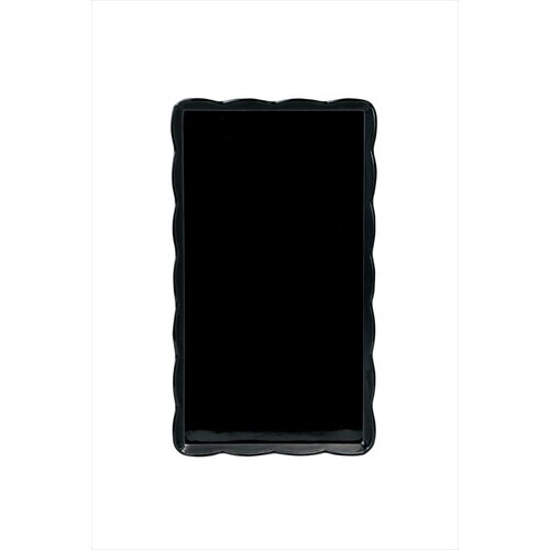 ウェーブメラミンケーキトレー(黒)