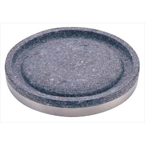 長水石焼丸型プレート 補強リング付 26cm