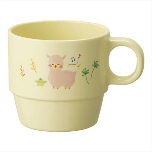 メラミン食器 アルパカーナ イエロー手付きカップ