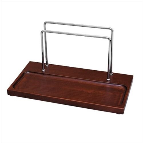 カスタートレイ&メニューブックスタンド 茶