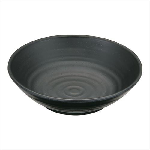 メラミンウェア 黒丸深皿 中 M11−130