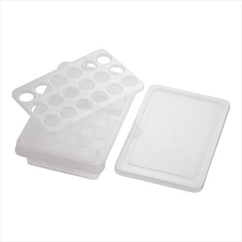 ポリプロピレン 卵バット蓋付(18個用)