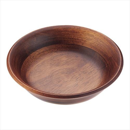 ラバーウッド サラダボールハーフブラウン