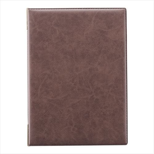 えいむ レザータッチメニューブックブラウン