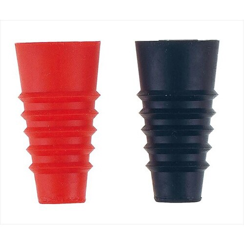 シリコンボトルストッパー 2ヶ組レッド&ブラック