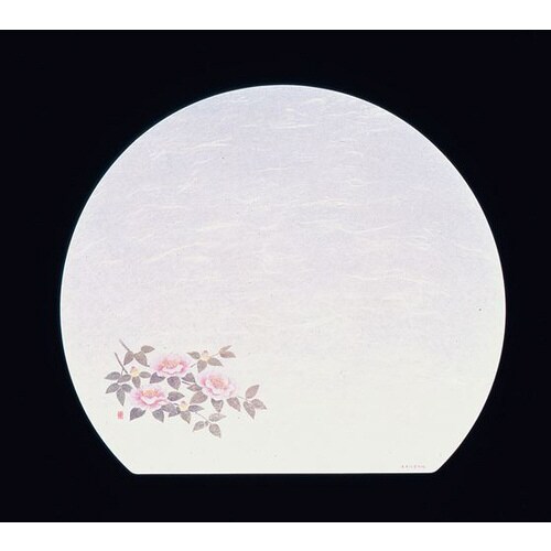 遠赤抗菌和紙 尺3半月まっと(100枚)山茶花