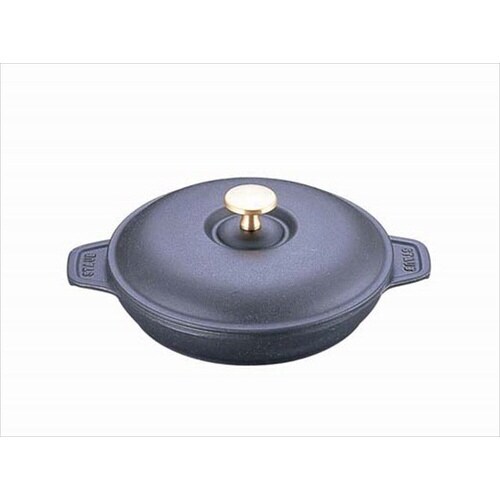 ストウブラウンドホットプレート(蓋付)20cm黒