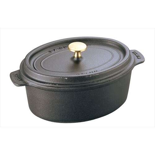 ストウブ ピコ・ココット オーバル17cm 黒