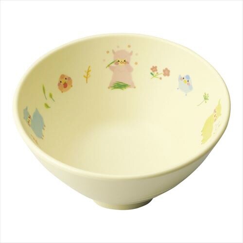 メラミン食器 アルパカーナ イエロー茶碗ミニ