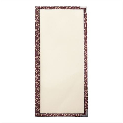 PP布地クリアテーピングメニューブック桜柄 赤