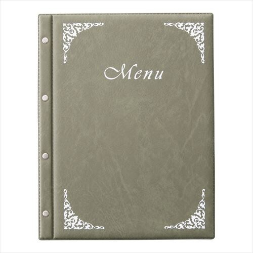 ファイル式メニュー(A4・4穴)PB−501 くさ