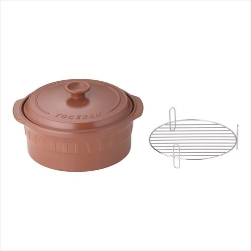 ニュートーセラム 両手鍋深型 26cm(茶)