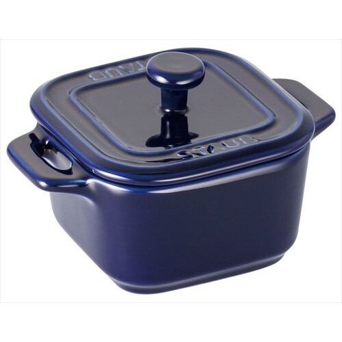 ストウブ EXミニスクエアココット2ヶ組 ブルー