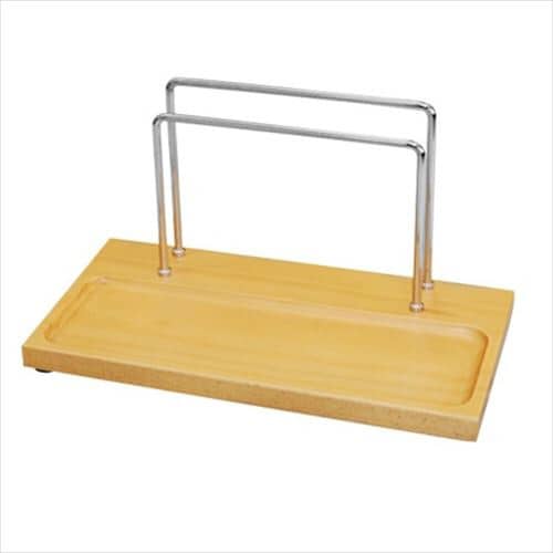 カスタートレイ&メニューブックスタンド 白木