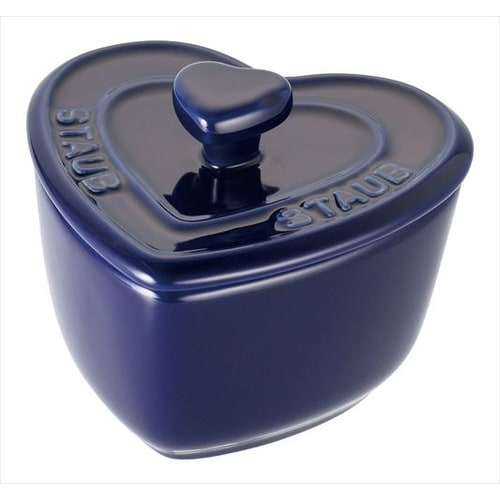 ストウブ EXミニハートココット2ヶ組 ブルー