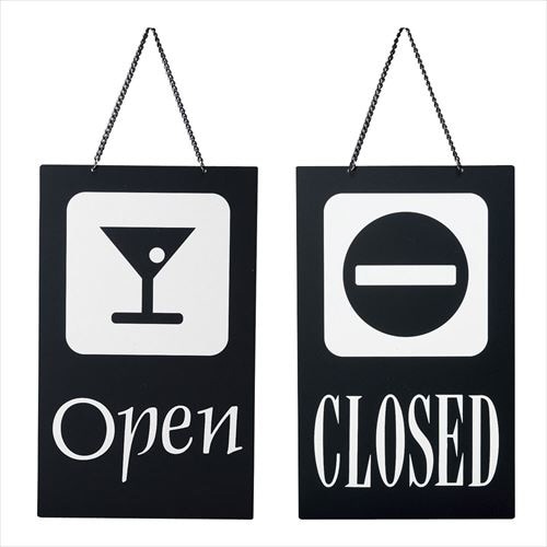 オープンプレートパブ・バーOPEN(ブラック)