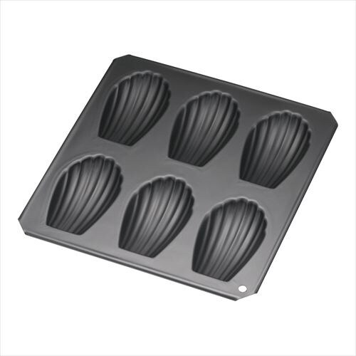 トップブラックセラコンマドレーヌシェル型6ヶ取